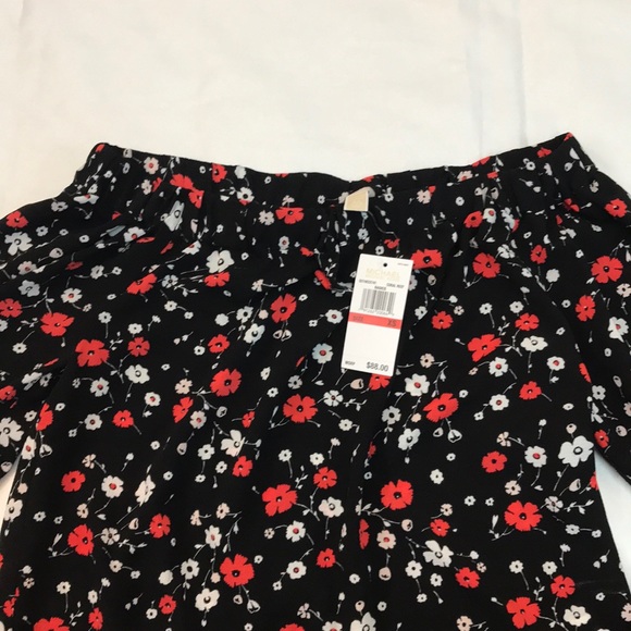 Last Chance!! NWT Michael Kors Coral Reef off shoulder blouse - Picture 5 of 7